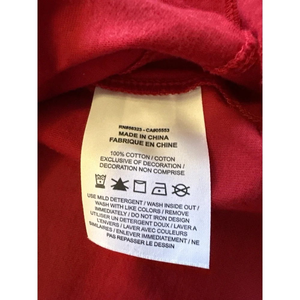 Rare Air Jordan T-Shirt Mens Small Red Cotton Box Logo Crew Neck‎ CJ9624-687